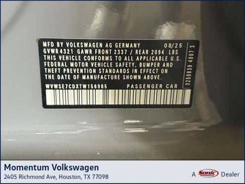 New 2026 Volkswagen Golf SE image 1