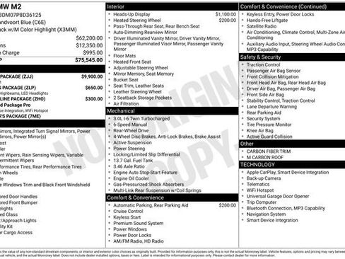 Used 2023 BMW M2 w/ Carbon Package image 11