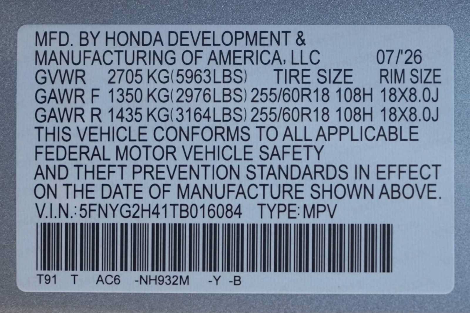 New 2026 Honda Pilot EX-L image 21