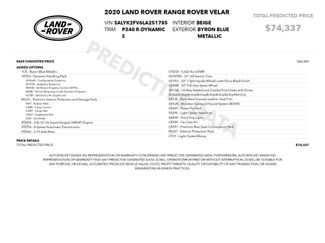 Used 2020 Land Rover Range Rover Velar R-Dynamic S video 3