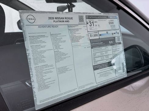 New 2026 Nissan Rogue Platinum w/ Platinum Premium Package image 13