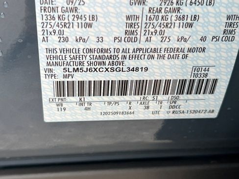 New 2025 Lincoln Aviator Premiere w/ Equipment Group 101A image 25