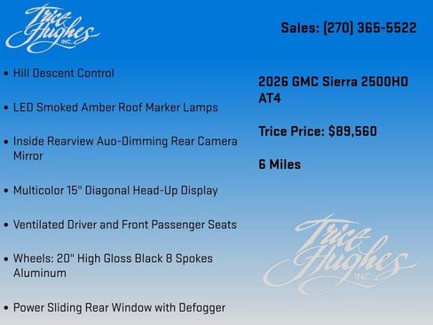 New 2026 GMC Sierra 2500 AT4 w/ AT4 Premium Plus Package AWD/4WD image 26