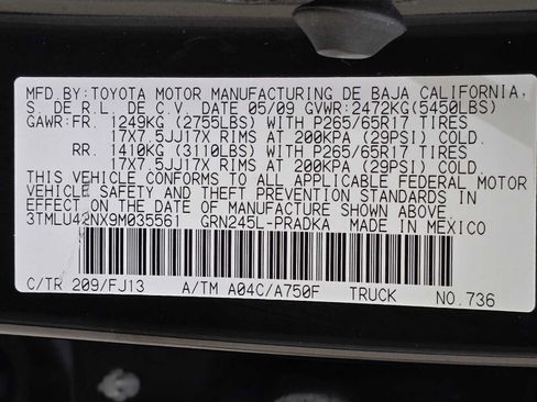Used 2009 Toyota Tacoma 4x4 Double Cab image 29