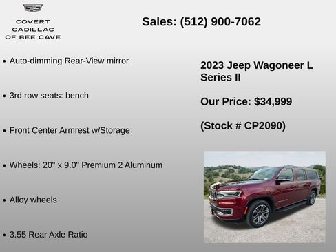 Used 2023 Jeep Wagoneer L Series II RWD image 18