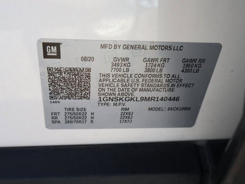 Used 2021 Chevrolet Suburban High Country w/ Premium Package image 61