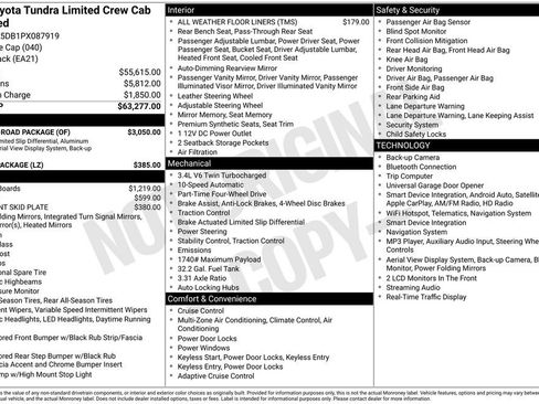Used 2023 Toyota Tundra Limited w/ TRD Off-Road Package AWD/4WD image 3