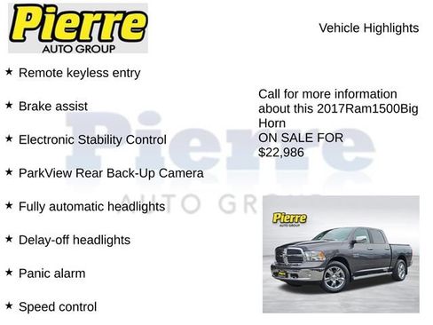 Used 2017 RAM 1500 Big Horn AWD/4WD image 14
