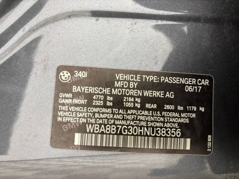 Used 2017 BMW 340i xDrive Sedan AWD/4WD image 25