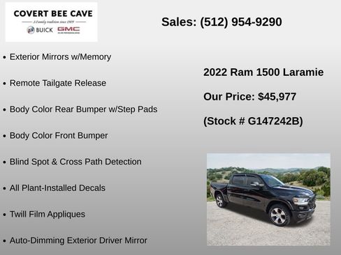 Used 2022 RAM 1500 Laramie w/ Sport Appearance Package AWD/4WD image 30