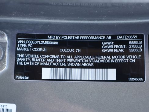 Used 2021 Polestar Polestar 1 image 26