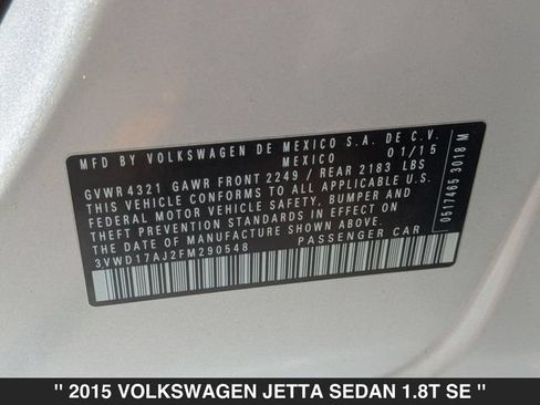 Used 2015 Volkswagen Jetta SE FWD image 30