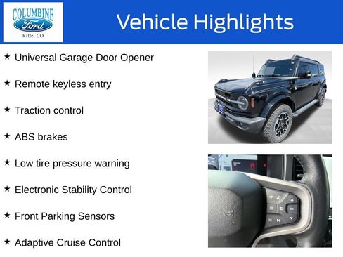 Certified 2023 Ford Bronco Outer Banks AWD/4WD image 12