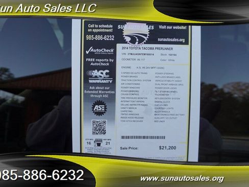 Used 2014 Toyota Tacoma PreRunner image 33