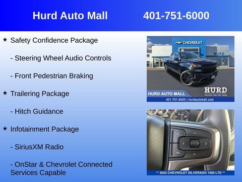Certified 2022 Chevrolet Silverado 1500 Custom w/ LPO, Blackout Package image 36