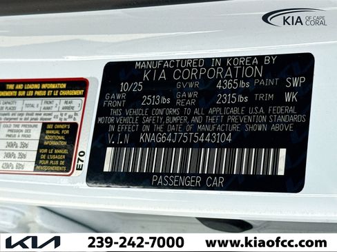 New 2026 Kia K5 GT-Line w/ GT-Line Red Interior Package image 41