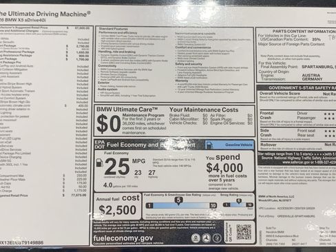 Used 2026 BMW X5 sDrive40i w/ M Sport Package image 31