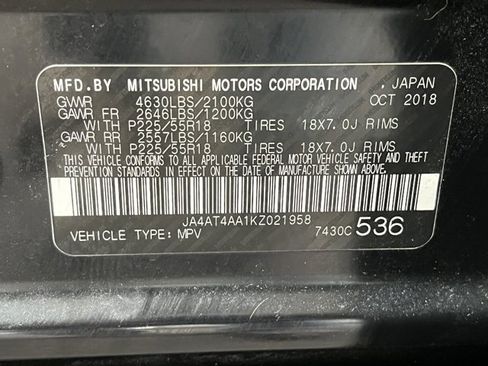 Used 2019 Mitsubishi Eclipse Cross LE image 22