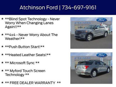 Certified 2023 Ford Explorer XLT w/ Equipment Group 202A image 8