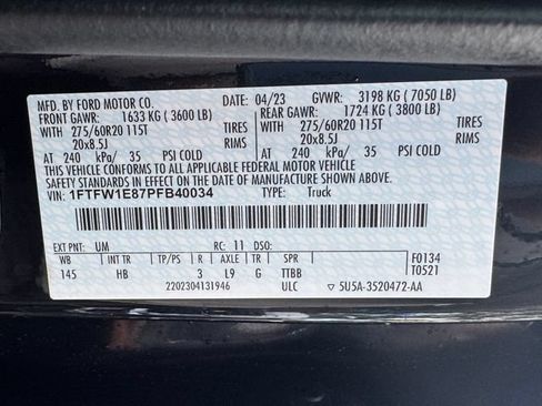 Used 2023 Ford F150 Lariat w/ Equipment Group 502A High AWD/4WD image 33