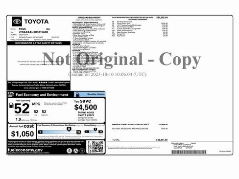 Used 2024 Toyota Prius XLE image 2