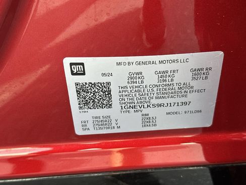 Used 2024 Chevrolet Traverse RS w/ LPO, Floor Liner Package AWD/4WD image 36