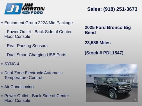 Used 2025 Ford Bronco Big Bend AWD/4WD image 21