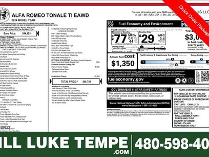 Used 2024 Alfa Romeo Tonale Ti w/ Premium Interior Package