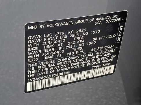 New 2026 Volkswagen Atlas Cross Sport SEL R-Line AWD/4WD image 15