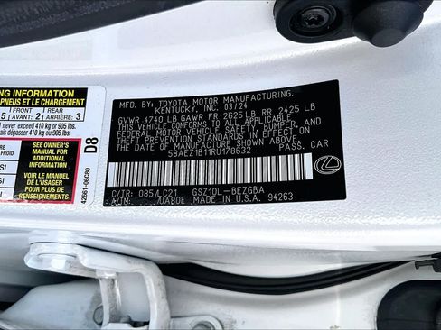 Certified 2024 Lexus ES 350 w/ Accessory Package (Z1) FWD image 35