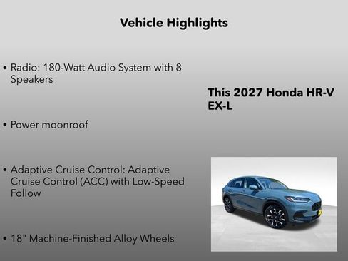 New 2027 Honda HR-V EX-L image 5