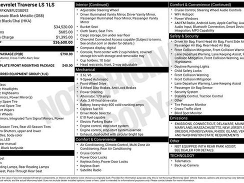 Used 2023 Chevrolet Traverse LS w/ Safety Package image 5