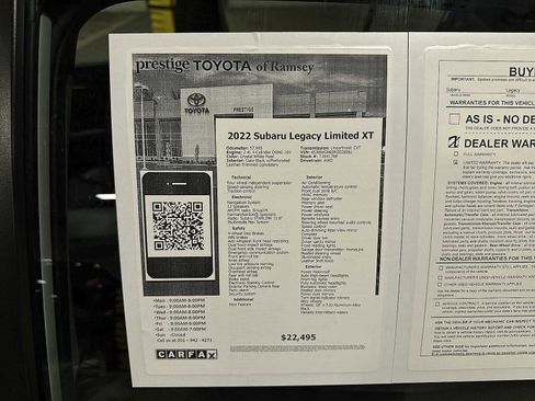 Used 2022 Subaru Legacy Limited XT image 12