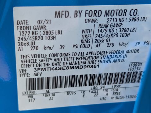 Certified 2021 Ford Mustang Mach-E GT AWD/4WD image 32