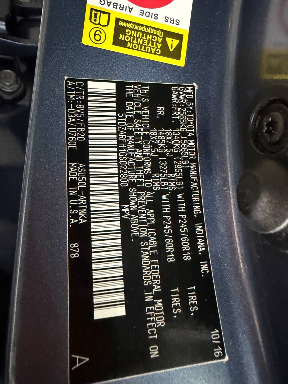 Used 2016 Toyota Highlander LE FWD image 31