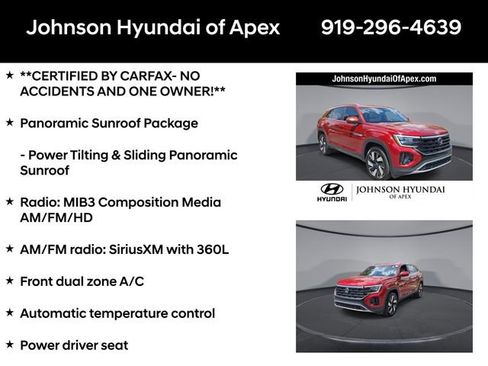 Used 2024 Volkswagen Atlas Cross Sport SE w/ Panoramic Sunroof Package FWD image 6