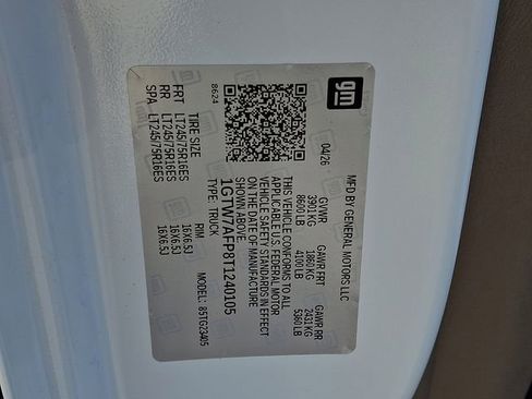 New 2026 GMC Savana 2500 w/ Driver Convenience Package RWD image 12