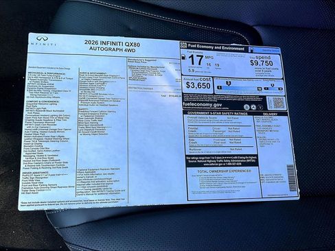 New 2026 INFINITI QX80 Autograph w/ Premium Cargo Package image 27