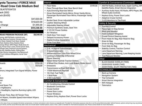 Used 2025 Toyota Tacoma TRD Off-Road w/ TRD Off Road Premium Package image 10