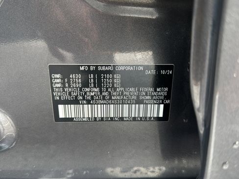 Certified 2025 Subaru Legacy Premium w/ Popular Package #1A image 44