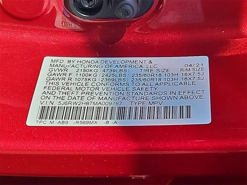 Certified 2021 Honda CR-V EX-L image 25