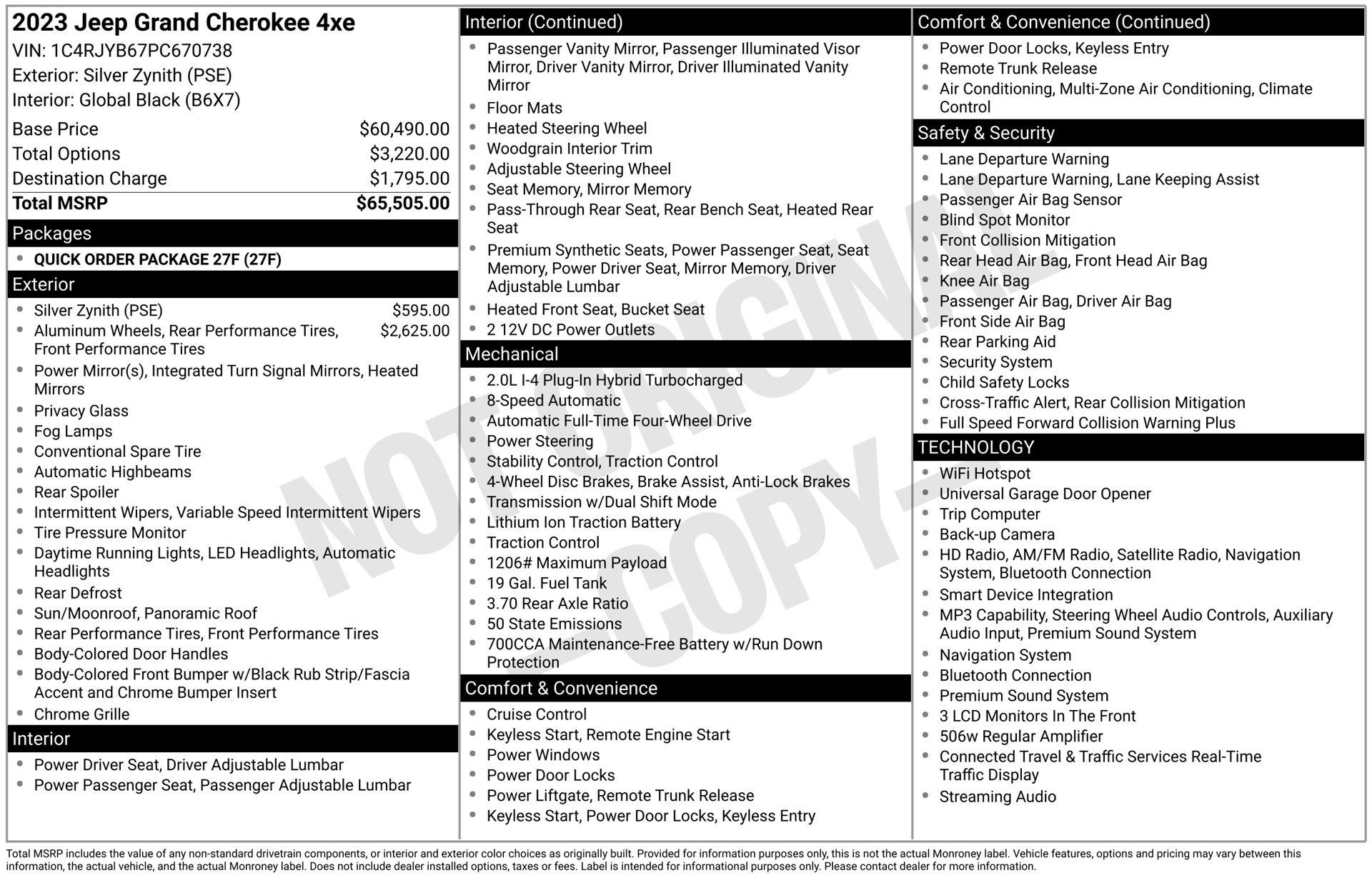Used 2023 Jeep Grand Cherokee 4WD 4xe image 3