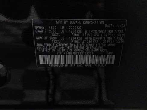 Used 2025 Subaru Outback Limited w/ Popular Package #2 image 82