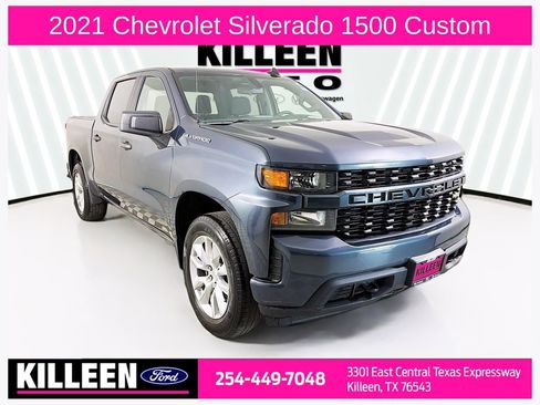 Used 2021 Chevrolet Silverado 1500 Custom w/ LPO, Dark Essentials Package image 1