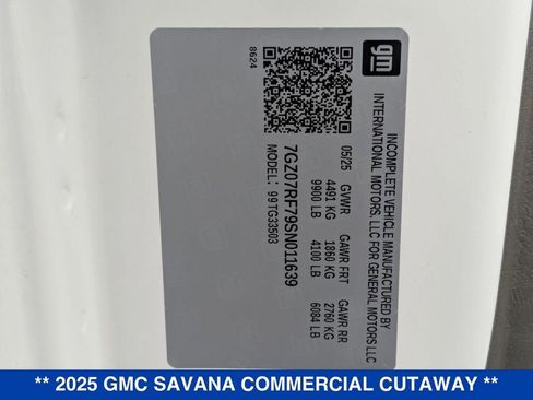 New 2025 GMC Savana 3500 w/ Power Convenience Package image 26