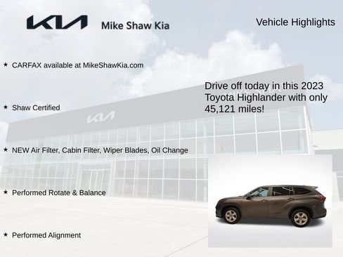 Used 2023 Toyota Highlander L FWD image 8