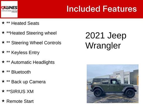 Certified 2021 Jeep Wrangler Unlimited Sport image 5