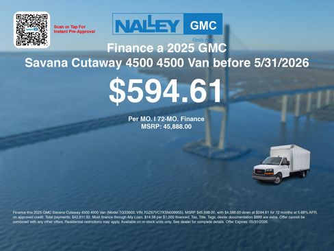 New 2025 GMC Savana 4500 w/ Power Convenience Package RWD image 6