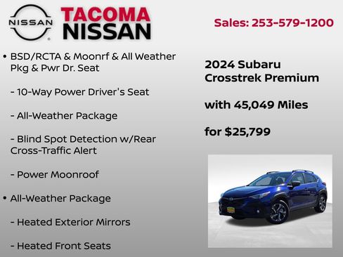 Used 2024 Subaru Crosstrek 2.0i Premium AWD/4WD image 6