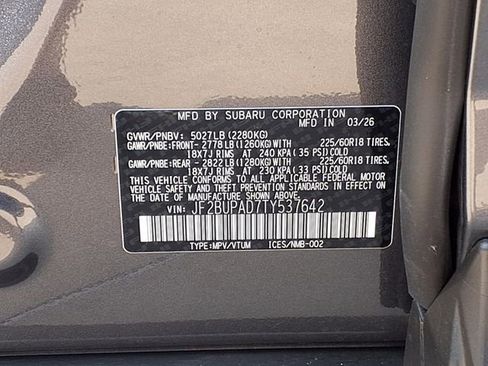 New 2026 Subaru Outback Premium AWD/4WD image 9